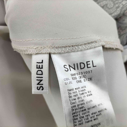 スナイデル snidel Susプリーツオーガンジースルーブラウス レディース ONE SIZE