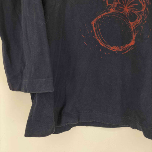 ブルーナボイン BRU NA BOINNE フロントプリント L/S Tシャツ メンズ import:M