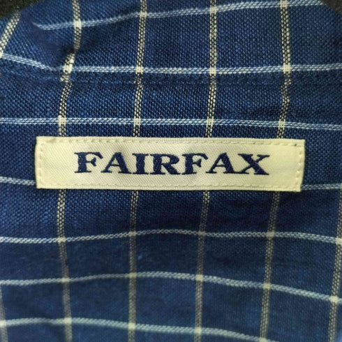 フェアファクス FAIRFAX チェック柄 L/S リネンシャツ メンズ JPN:L