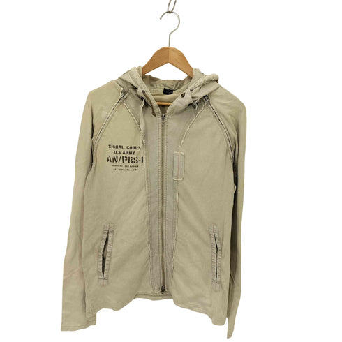 アヴィレックス AVIREX ラグランスリーブジップアップパーカー デタッチャブル メンズ JPN:XL