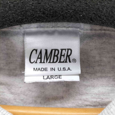 キャンバー CAMBER USA製 モックネックロングスリーブカットソー メンズ JPN:L