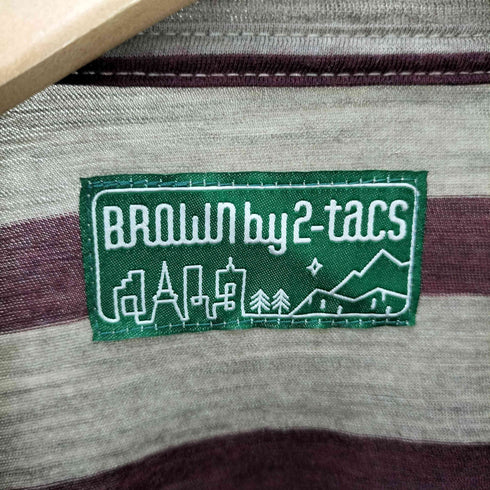ブラウンバイツータックス BROWN by 2-tacs Crew L/S(Border) メンズ JPN:S