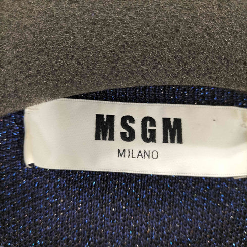 エムエスジーエム MSGM クルーネック ラメセーター レディース M