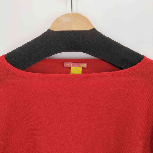 KUNA アルパカ アシンメトリーデザイン ニット レディース