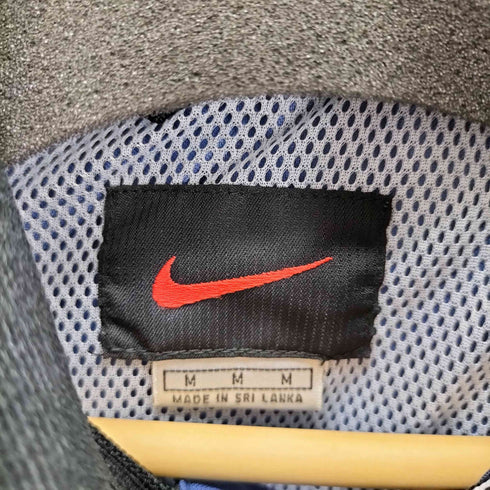 ナイキ NIKE 90-00s 黒タグ スウッシュ刺繍 ナイロンアノラックジャケット メンズ import:M