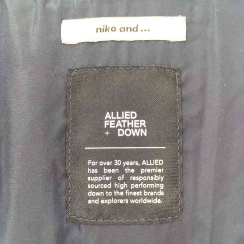 ニコアンド niko and... 25AW アライドモンスター 切り替え ジャケット 撥水加工 裾ドローコード レディース JPN:M