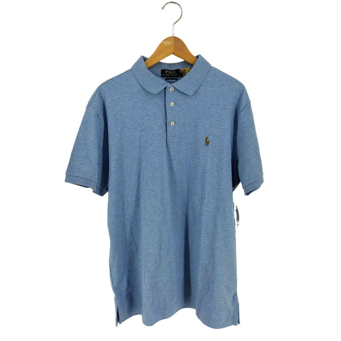 ポロラルフローレン POLO RALPH LAUREN CUSTOM SLIM FIT カスタム スリム フィット ソフト コットン ポロシャツ メンズ import:L