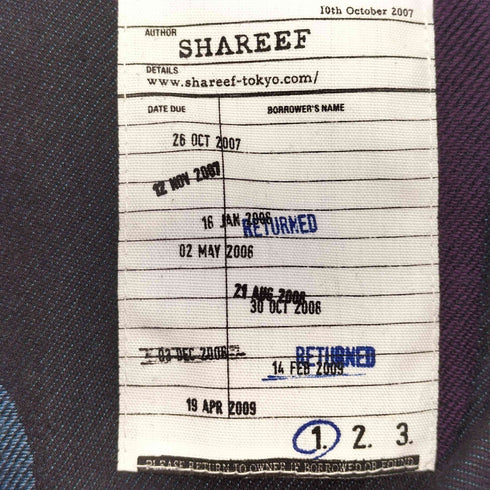 シャリーフ SHAREEF LEOPARD JQ L/S SHIRTS メンズ JPN:1