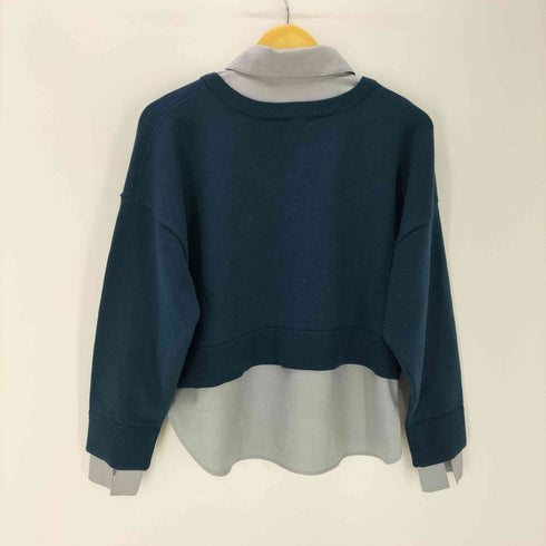 ハレ HARE 25AW シャツ ドッキング Vネック ニット セーター レディース FREE