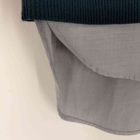 ハレ HARE 25AW シャツ ドッキング Vネック ニット セーター レディース FREE