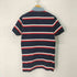 トミーヒルフィガー TOMMY HILFIGER Slim Fit ロゴワッペン ボーダー S/S ポロシャツ メンズ import:M