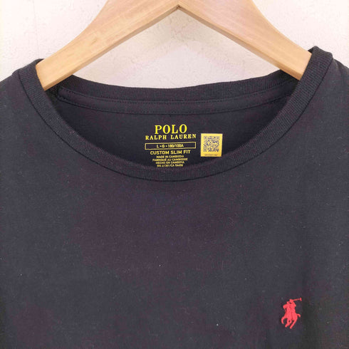 ポロラルフローレン POLO RALPH LAUREN CUSTOM SLIM FIT カスタム スリム フィット ジャージー クルーネックTシャツ メンズ import:L