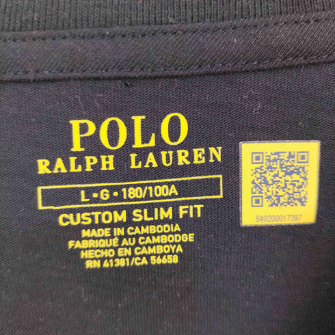 ポロラルフローレン POLO RALPH LAUREN CUSTOM SLIM FIT カスタム スリム フィット ジャージー クルーネックTシャツ メンズ import:L