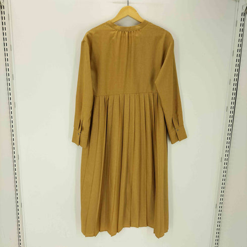 レイビームス Ray BEAMS 25AW プリーツ キリカエ キーネック ワンピース レディース FREE