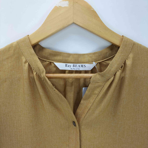 レイビームス Ray BEAMS 25AW プリーツ キリカエ キーネック ワンピース レディース FREE