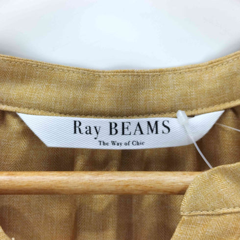 レイビームス Ray BEAMS 25AW プリーツ キリカエ キーネック ワンピース レディース FREE