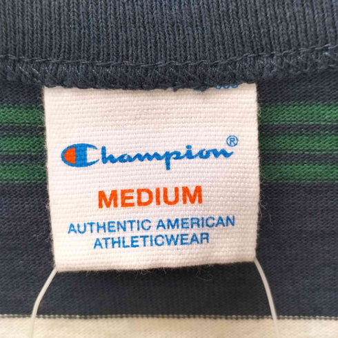 チャンピオン Champion 25AW ショート スリーブ ボーダー Tシャツ メンズ import:M