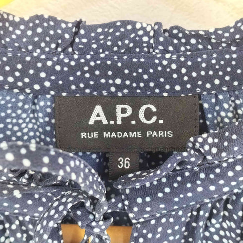 アーペーセー A.P.C. ドット柄 ブラウス レディース 36