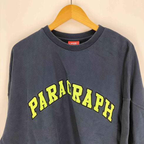 パラグラフ PARAGRAPH ロゴ刺繍 クルーネック プルオーバー スウェット メンズ