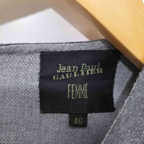 ジャンポールゴルチエフェム Jean Paul GAULTIER FEMME スナップボタン S/S Aライン ミディ ワンピース レディース FR:40