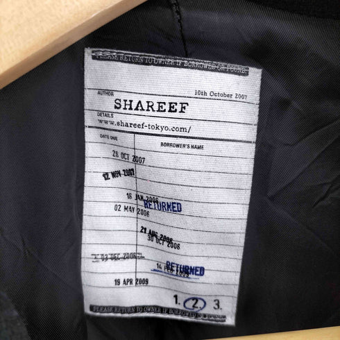 シャリーフ SHAREEF 16AW WOOL JQ WRAP COAT ラップコート レディース JPN:2