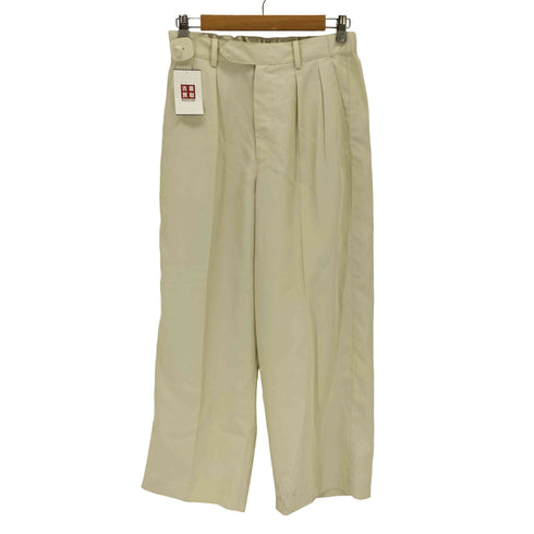 ウィム バイ リドム WYM LIDNM HIGH TWISTED GABA WIDE TUCK SLACKS メンズ JPN:M