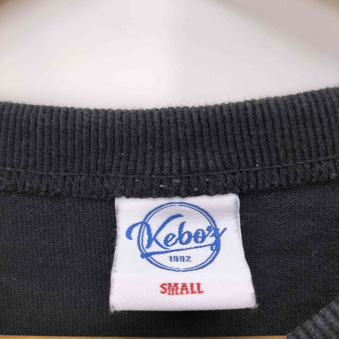ケボズ KEboz ロゴ刺繍 クルーネック Tシャツ メンズ JPN:S