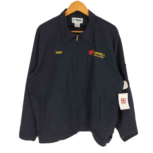 90S UNIWEAR BY UNI FIRST メキシコ製 IDEALジップ 企業刺繍 ワークジャケット メンズ L-RG