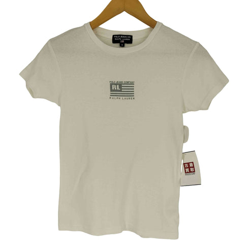 ポロジーンズ RL POLO JEANS CO. 米国旗ロゴプリント S/S クルーネック Tシャツ Y2K レディース JPN:S