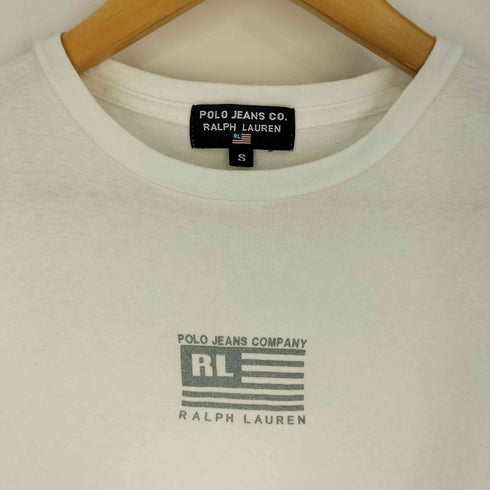 ポロジーンズ RL POLO JEANS CO. 米国旗ロゴプリント S/S クルーネック Tシャツ Y2K レディース JPN:S