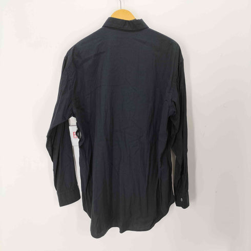 LQ MEN シルク混 刺繍デザインシャツ メンズ