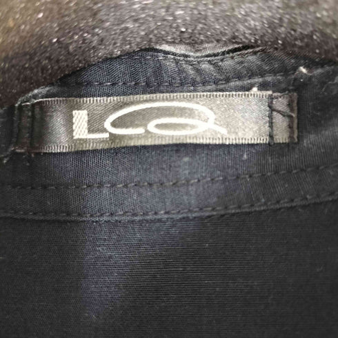 LQ MEN シルク混 刺繍デザインシャツ メンズ