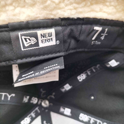 ニューエラ NEW ERA 59FIFTY Dog Ear ドッグイヤー NEロゴ 刺繍 フライトキャップ メンズ 7 1/4