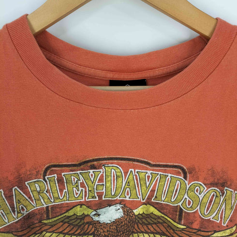 ハーレーダビッドソン HARLEY-DAVIDSON 2009年コピーライト ニカラグア製 イーグル 両面プリント Tシャツ メンズ import:XL