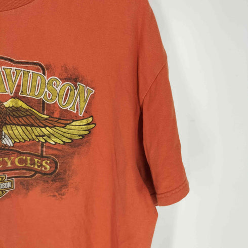 ハーレーダビッドソン HARLEY-DAVIDSON 2009年コピーライト ニカラグア製 イーグル 両面プリント Tシャツ メンズ import:XL