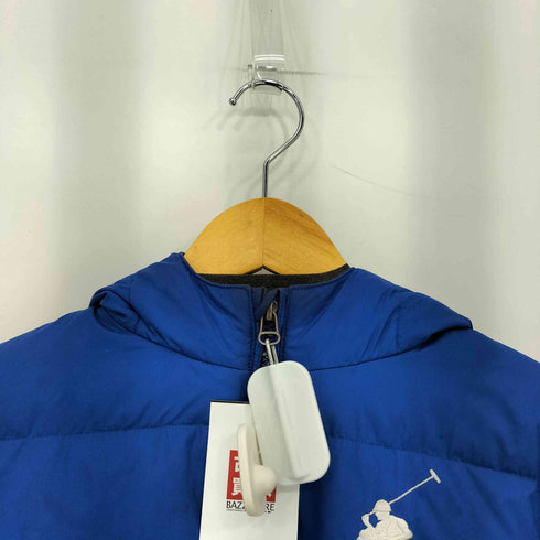 ポロバイラルフローレン Polo by RALPH LAUREN 90-2000s ビックポニー刺繍 フロントジッパー マルチポケット ダウンジャケット レディース L(14-16)