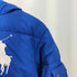 ポロバイラルフローレン Polo by RALPH LAUREN 90-2000s ビックポニー刺繍 フロントジッパー マルチポケット ダウンジャケット レディース L(14-16)