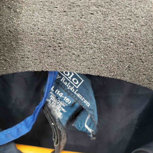 ポロバイラルフローレン Polo by RALPH LAUREN 90-2000s ビックポニー刺繍 フロントジッパー マルチポケット ダウンジャケット レディース L(14-16)