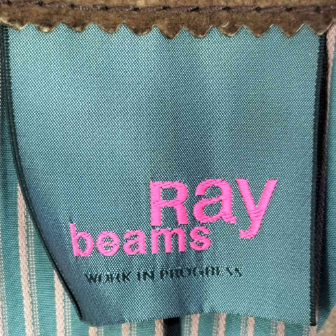 レイビームス Ray BEAMS 裏地ストライプ ピックレザー ウエスタン ベスト レディース