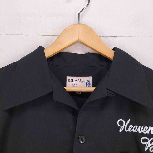 イオラニ IOLANI 居楽仁 鶴 日の丸 S/Sオープンカラーシャツ メンズ JPN:XL