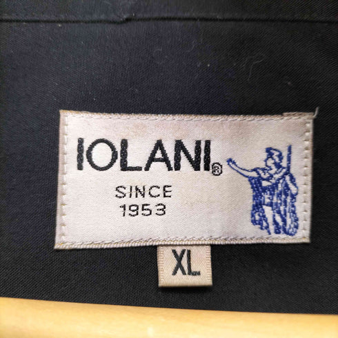 イオラニ IOLANI 居楽仁 鶴 日の丸 S/Sオープンカラーシャツ メンズ JPN:XL
