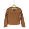 アンタイトル UNTITLED lamb leather ラムレザーノーカラージャケット レディース 2