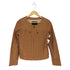 アンタイトル UNTITLED lamb leather ラムレザーノーカラージャケット レディース 2