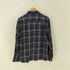 one percent thirteen NAVY TARTAN SHIRT オープンカラー シャツ メンズ JPN:XL