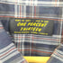 one percent thirteen NAVY TARTAN SHIRT オープンカラー シャツ メンズ JPN:XL