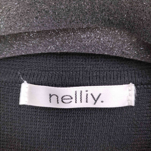 nelliy. ペプラムニットミニワンピース レディース