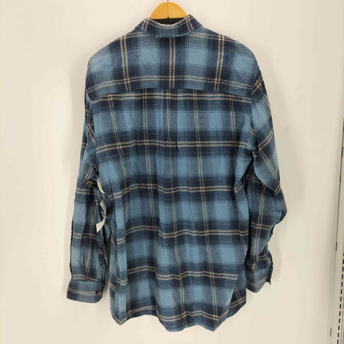 クラブルーム CLUB ROOM フランネルボタンダウンチェックシャツ メンズ import:L