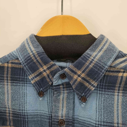 クラブルーム CLUB ROOM フランネルボタンダウンチェックシャツ メンズ import:L