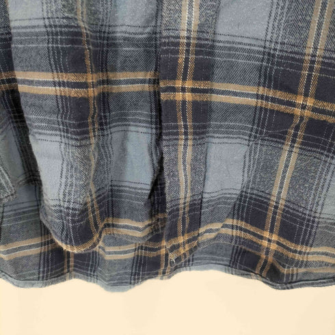 クラブルーム CLUB ROOM フランネルボタンダウンチェックシャツ メンズ import:L