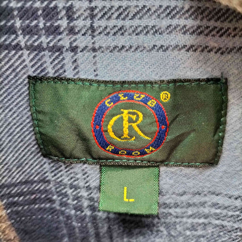 クラブルーム CLUB ROOM フランネルボタンダウンチェックシャツ メンズ import:L